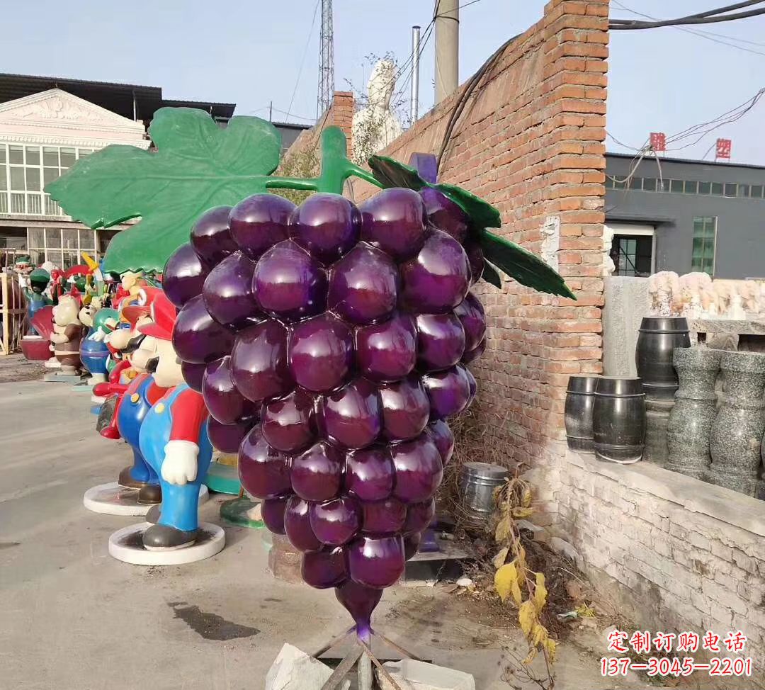 大同仿真玻璃钢葡萄雕塑