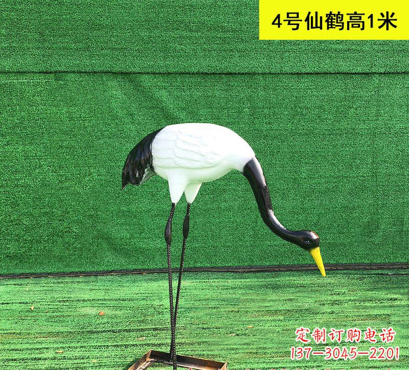 大同仙鹤玻璃钢雕塑