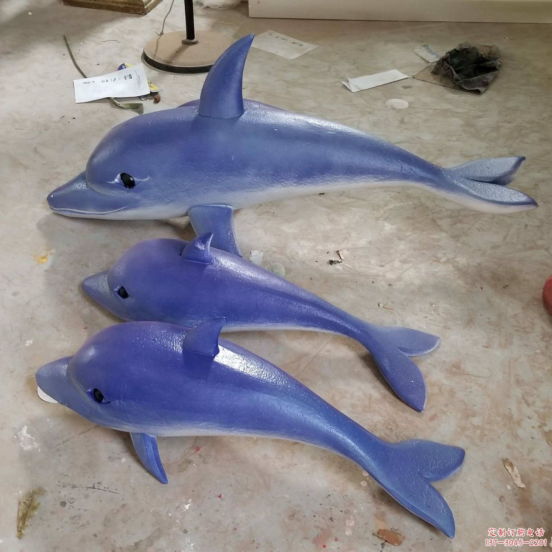 大同玻璃钢海豚雕塑