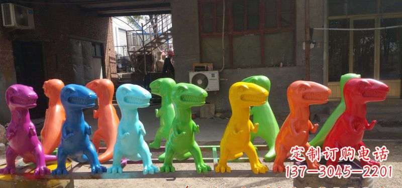 大同玻璃钢制作的恐龙雕塑精美而又耐久