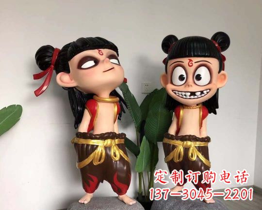 大同玻璃钢制作的哪吒雕塑一种神奇的艺术