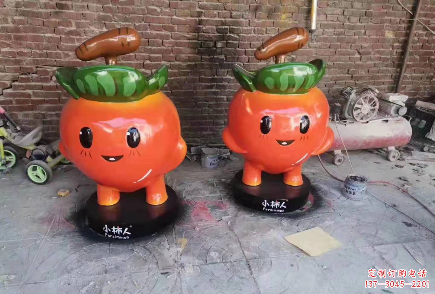 大同精致玻璃钢卡通蔬菜雕塑