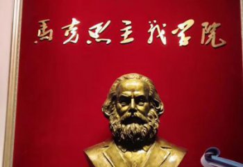 大同马克思头像玻璃钢仿铜雕塑