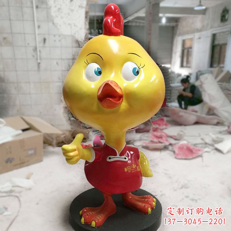 大同“玻璃钢制造的精美鸡雕塑”