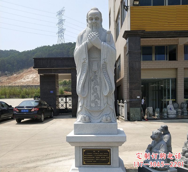 大同玻璃钢孔子像