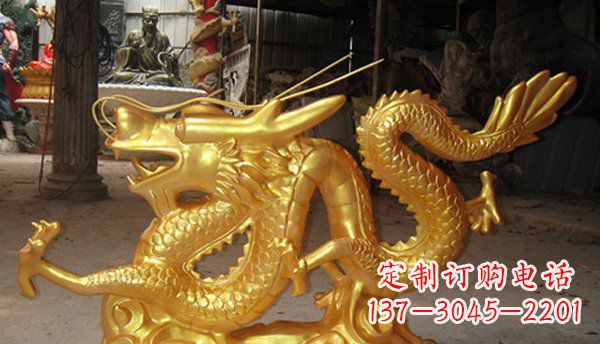 大同玻璃钢龙仿铜动物雕塑艺术与美的完美结合