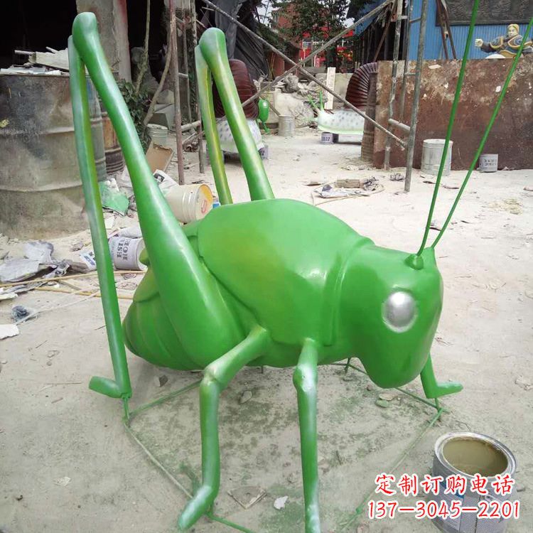 大同玻璃钢蝗虫雕塑精美的艺术造型