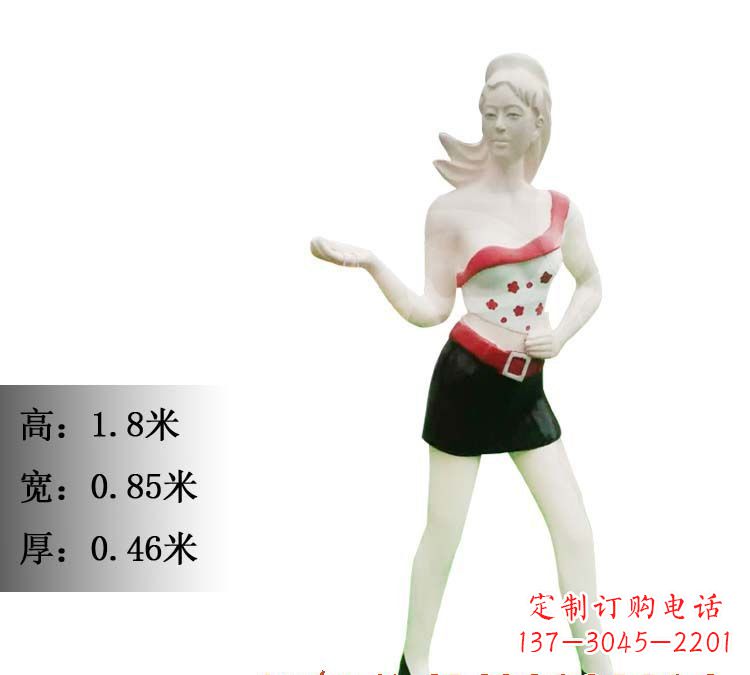 大同玻璃钢美女雕塑精致细腻的艺术精品