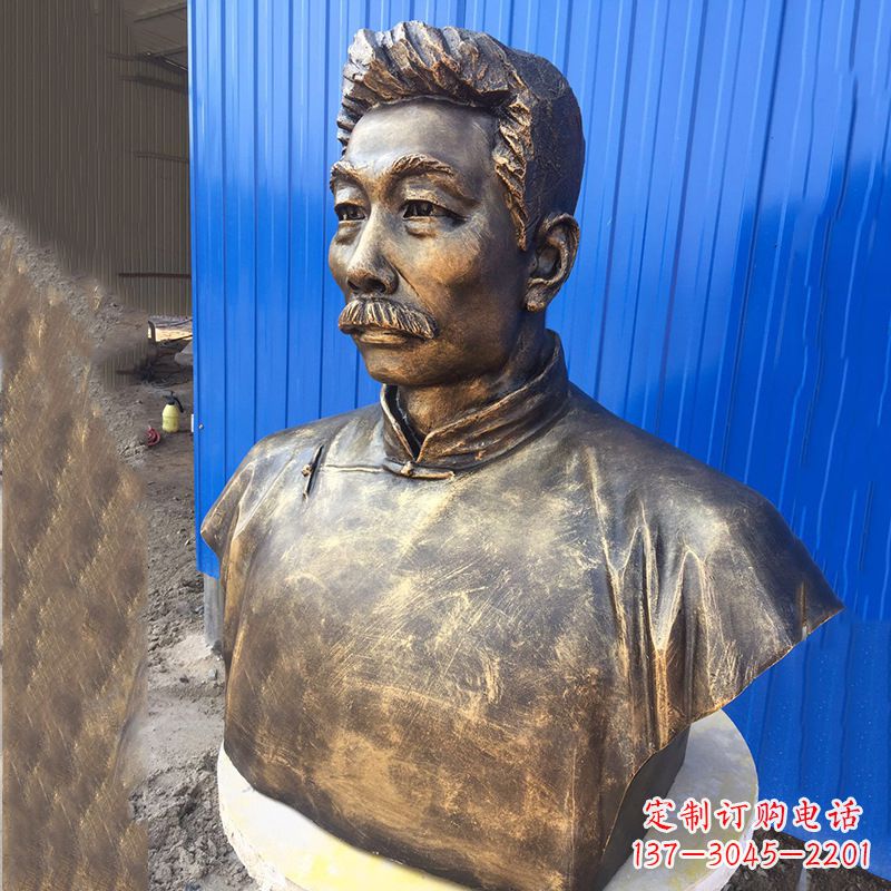 大同鲁迅雕塑传承伟大的文学遗产