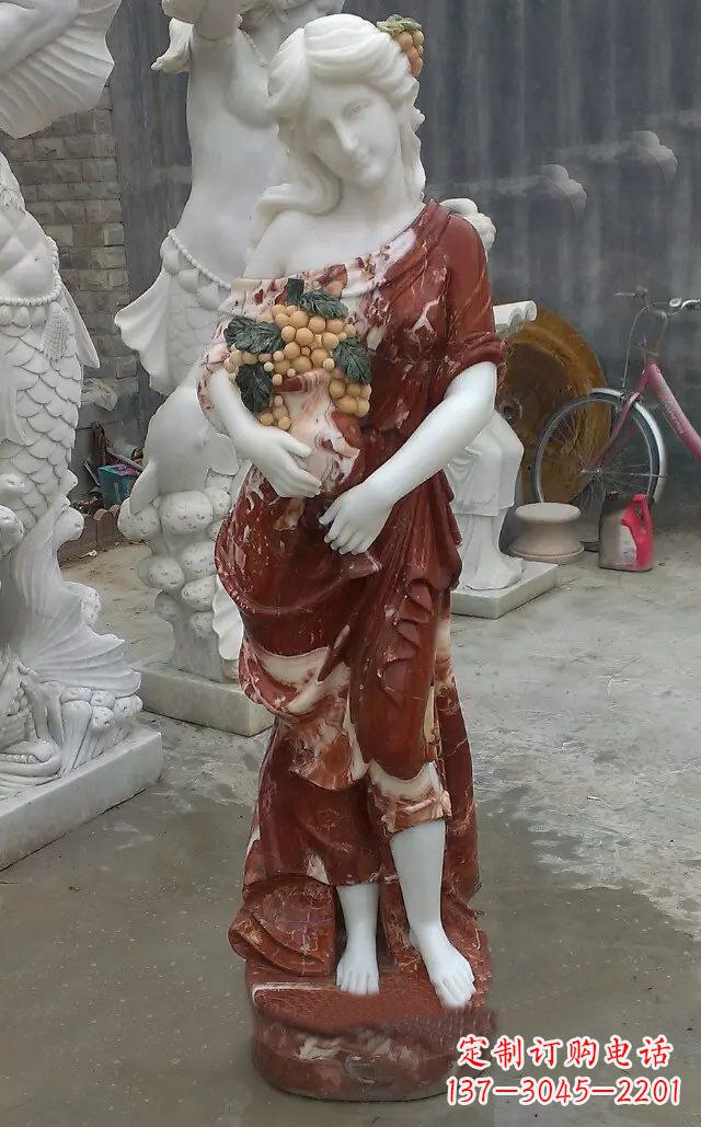 大同玻璃钢女人公园人物雕塑