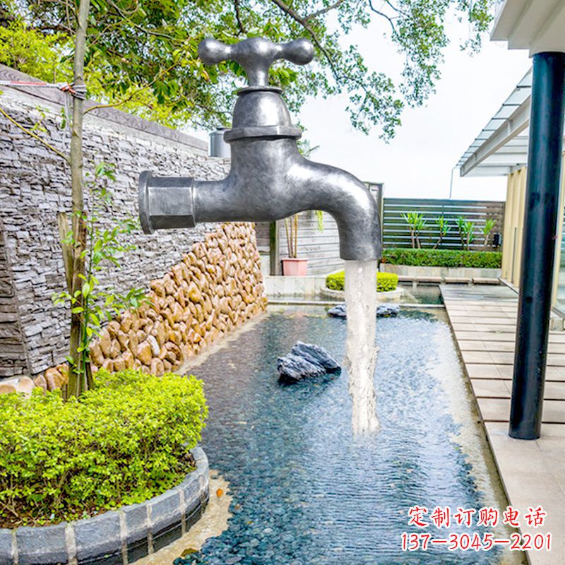 大同玻璃钢水龙头喷泉雕塑精美绝伦