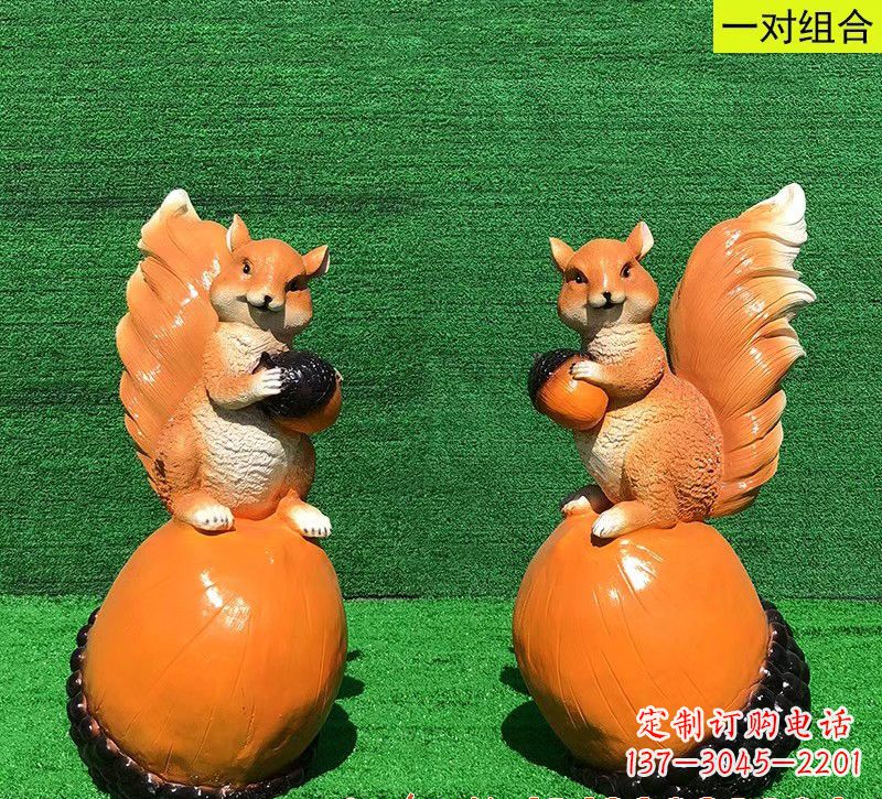 大同玻璃钢松鼠雕塑艺术精品