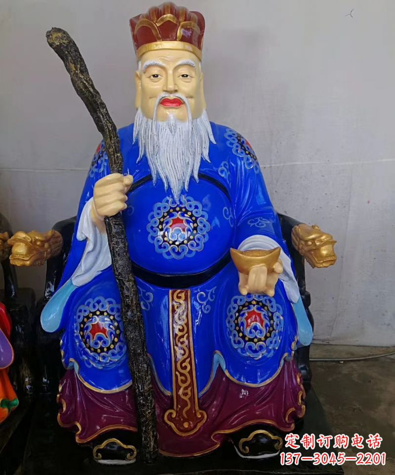 大同玻璃钢土地公土地婆神像