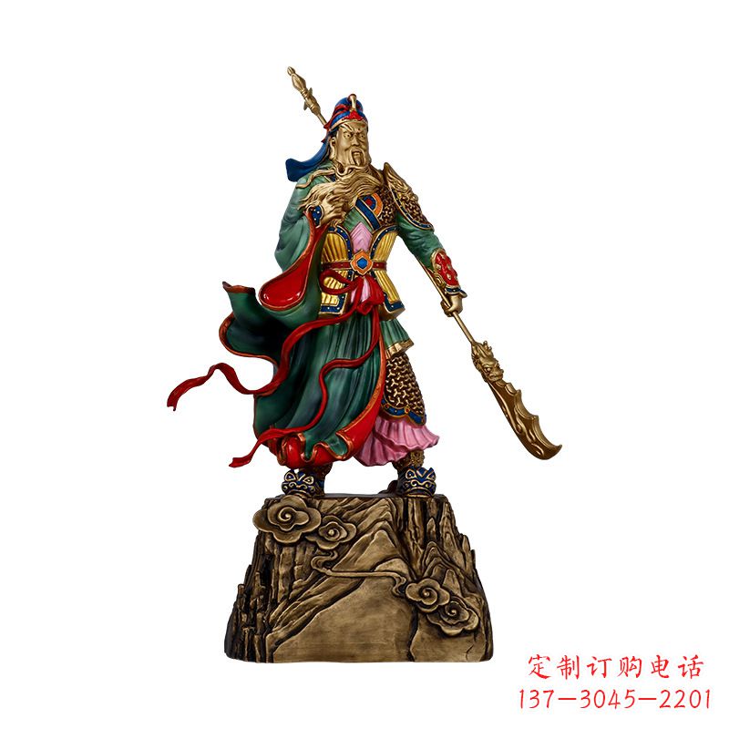 大同玻璃钢制关羽雕塑