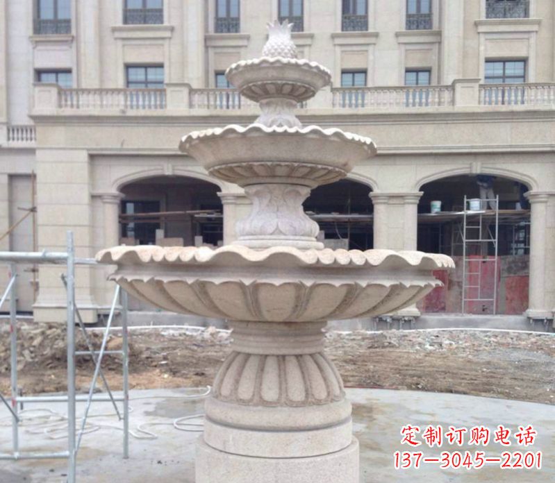 大同菠萝多层喷泉石雕——精美而多变的艺术品