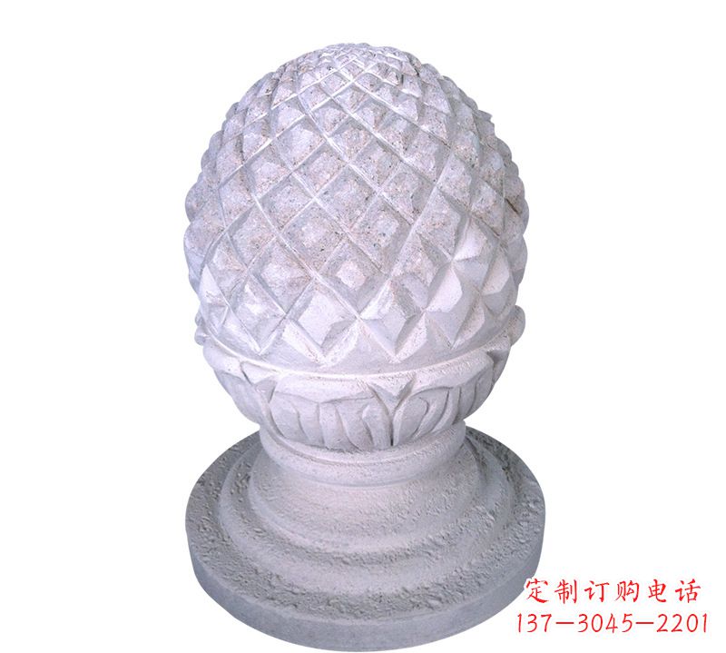 大同菠萝型挡车路障石球