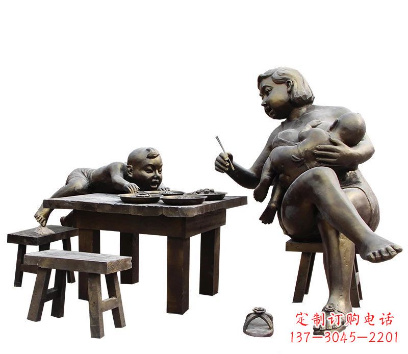 大同母爱雕塑儿童公园中的精美雕塑