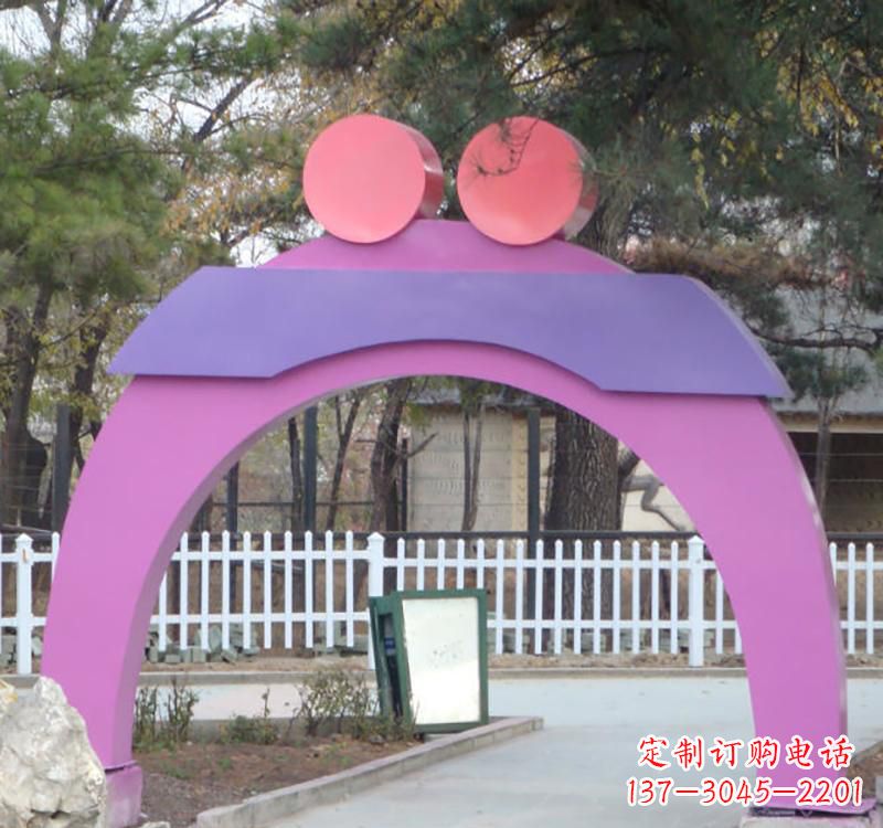 大同不锈钢爱心拱门雕塑2