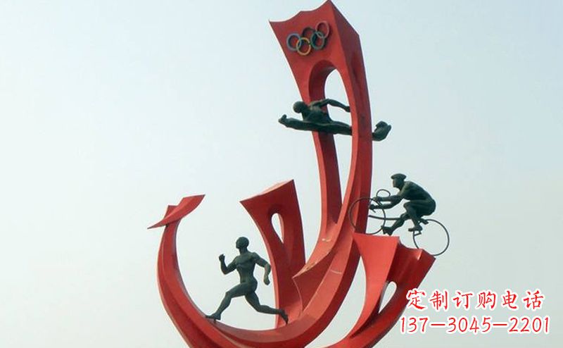 大同运动员雕塑缅怀奥运会的荣耀