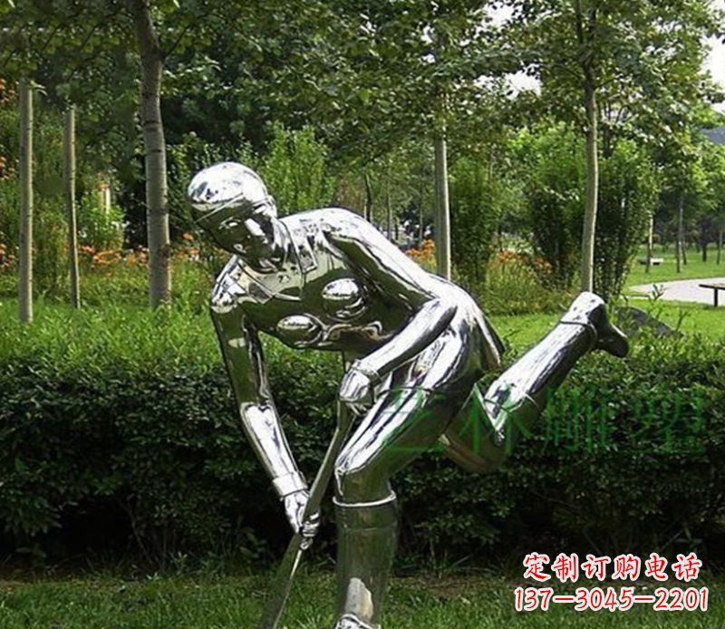 大同不锈钢保龄球人物雕塑