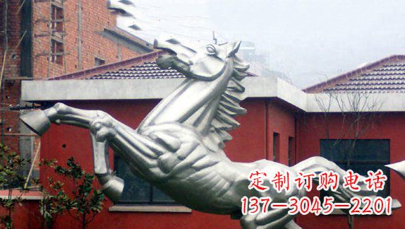 大同不锈钢奔马雕塑 (2)