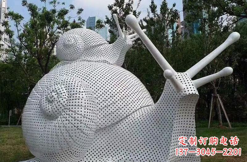大同不锈钢蜗牛雕塑把自然美搬进家居