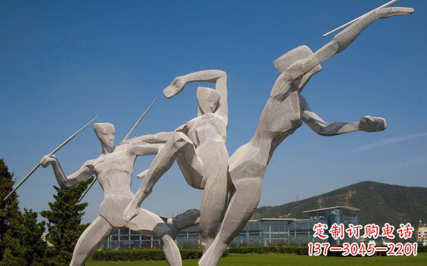 大同不锈钢标枪雕塑一种新型的艺术形式