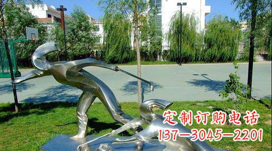 大同不锈钢冰壶运动雕塑