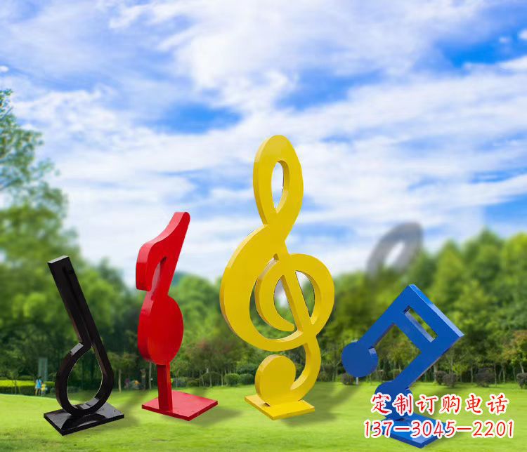 大同精美的不锈钢音符雕塑