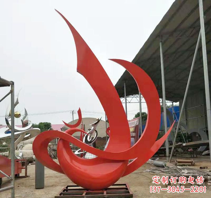 大同不锈钢彩色凤凰雕塑传承东方美学