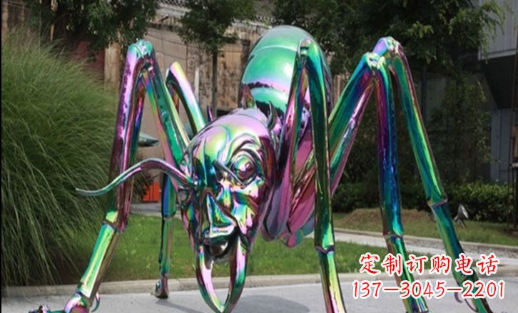 大同不锈钢彩色蚂蚁雕塑艺术美化公园景观