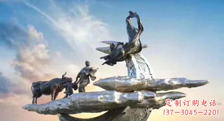 大同不锈钢嫦娥奔月雕塑