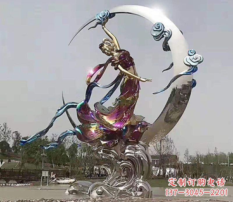 大同不锈钢嫦娥奔月雕塑