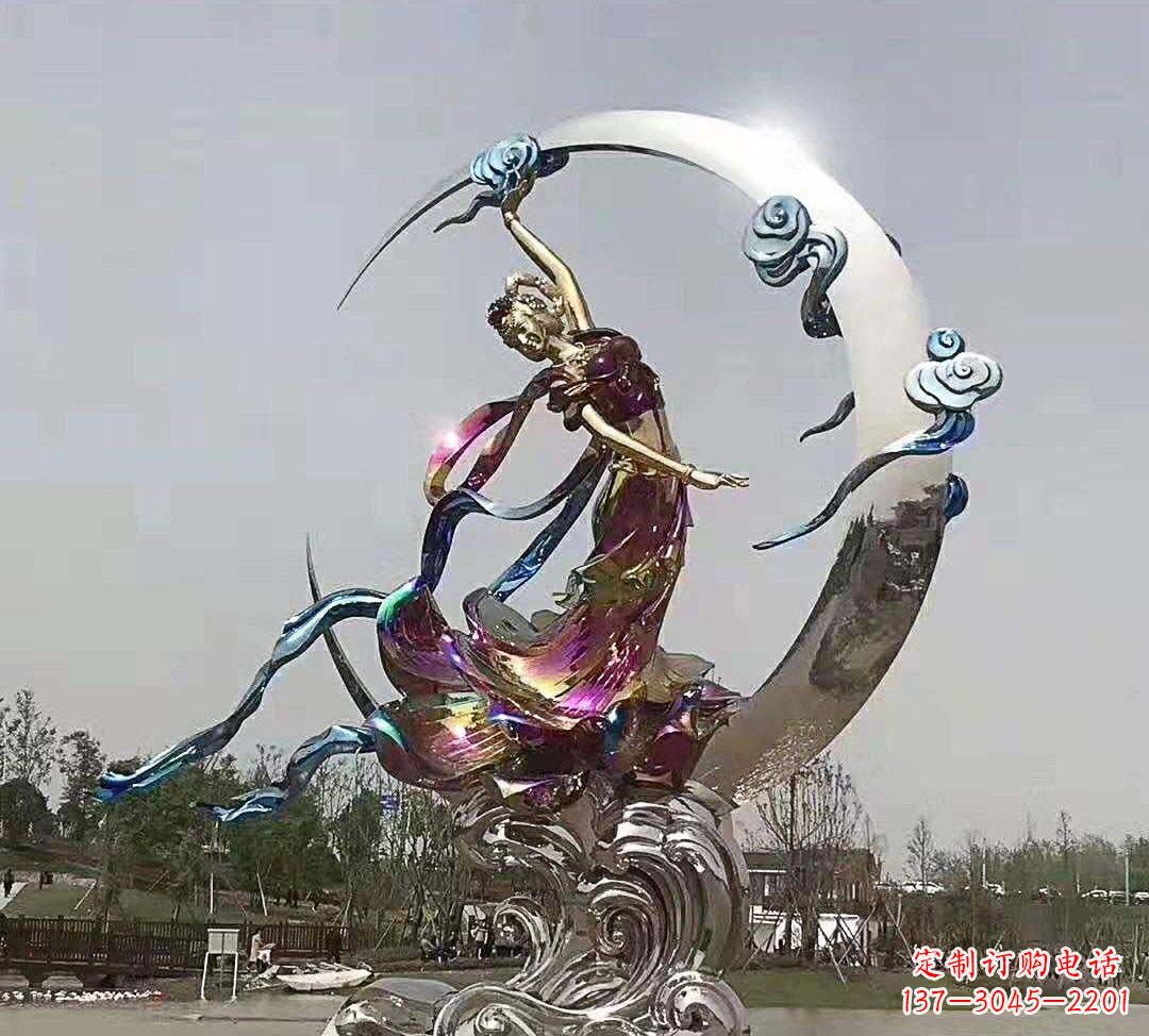 大同不锈钢嫦娥奔月雕塑