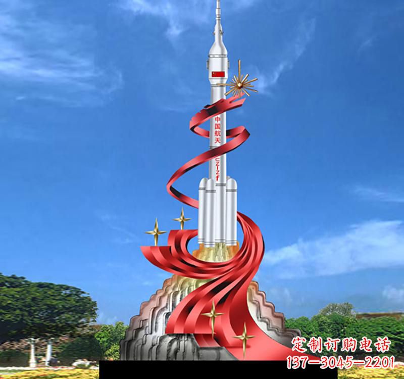 大同嫦娥飞天——不锈钢嫦娥雕塑