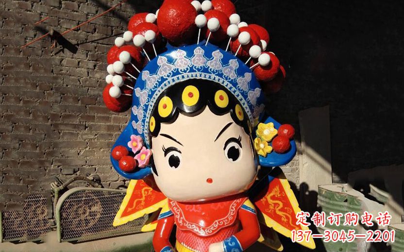 大同不锈钢唱戏儿童公园卡通摆件雕塑