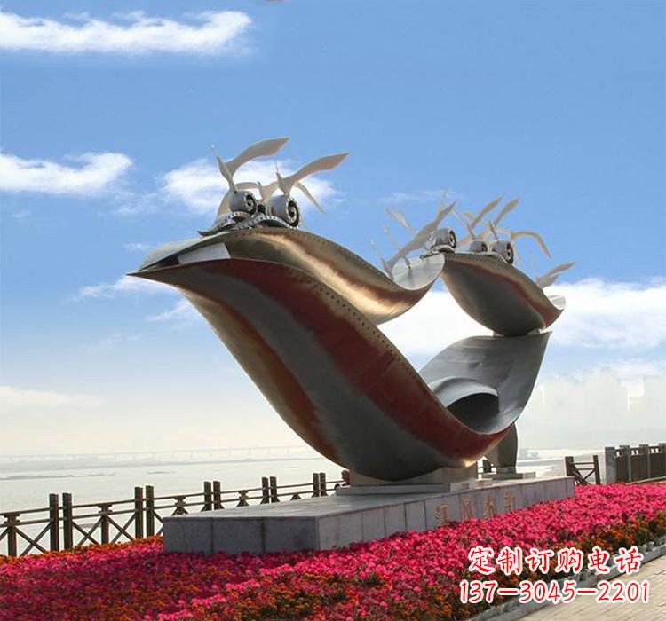 大同海鸥雕塑——点缀不锈钢城市