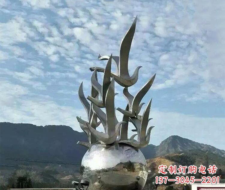 大同不锈钢地球雕塑为和平呼唤