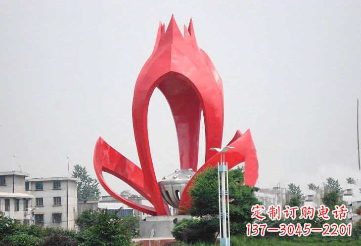 大同不锈钢莲蓬雕塑——艺术的缩影