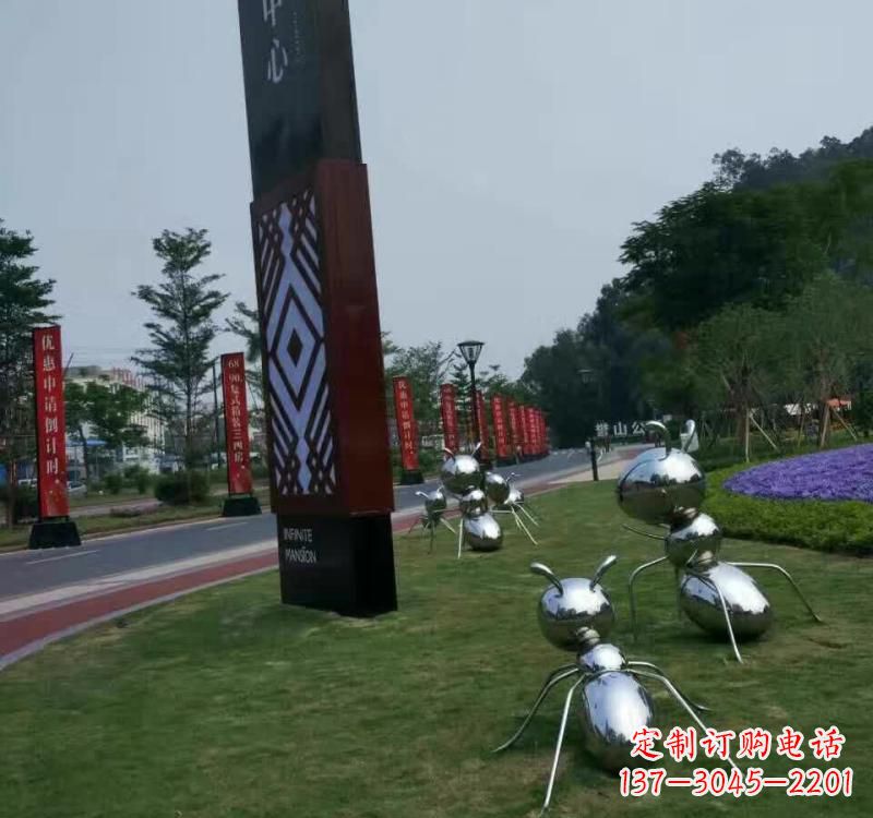 大同不锈钢蚂蚁雕塑精美的艺术精品