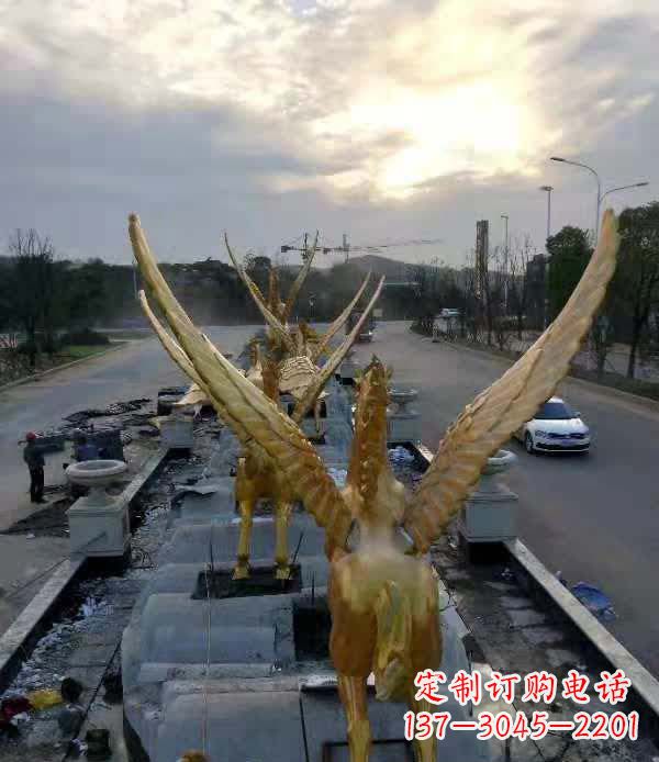 大同不锈钢城市飞龙——雕塑作品精美绝伦