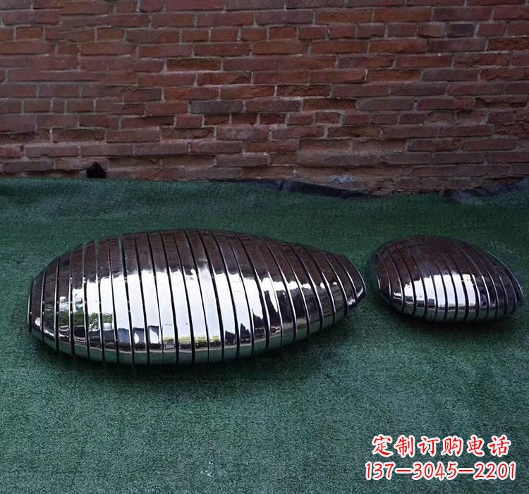 大同不锈钢城市镜面鹅卵石雕塑