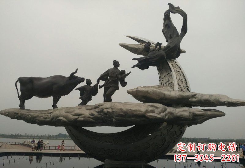 大同不锈钢城市牛郎织女雕塑