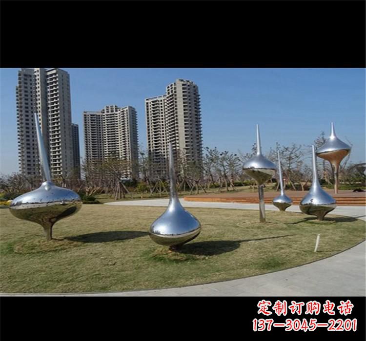 大同不锈钢城市水滴雕塑唤醒城市的灵魂