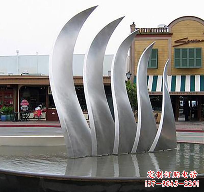 大同不锈钢城市艺术翅膀雕塑羽翼展翔