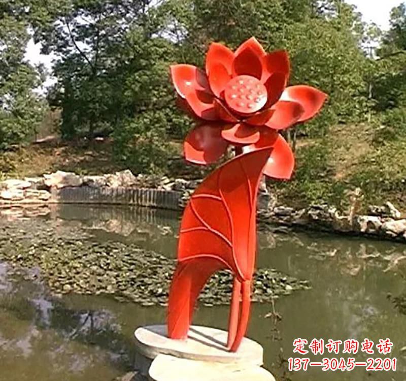 大同不锈钢荷花雕塑激发城市艺术灵感