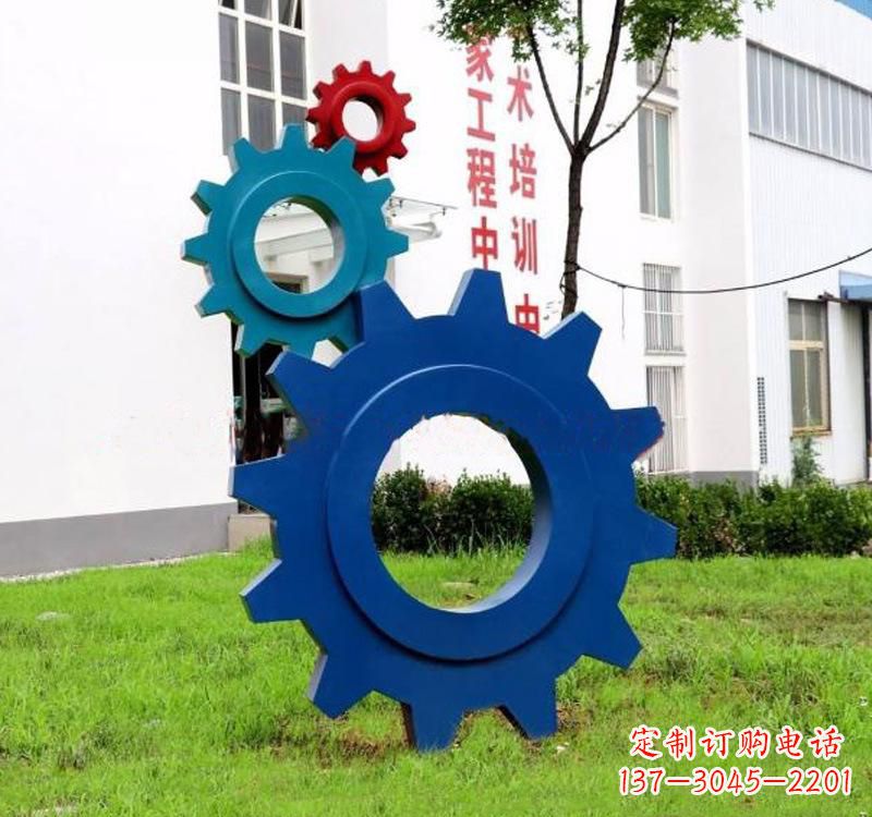 大同不锈钢齿轮创意雕塑