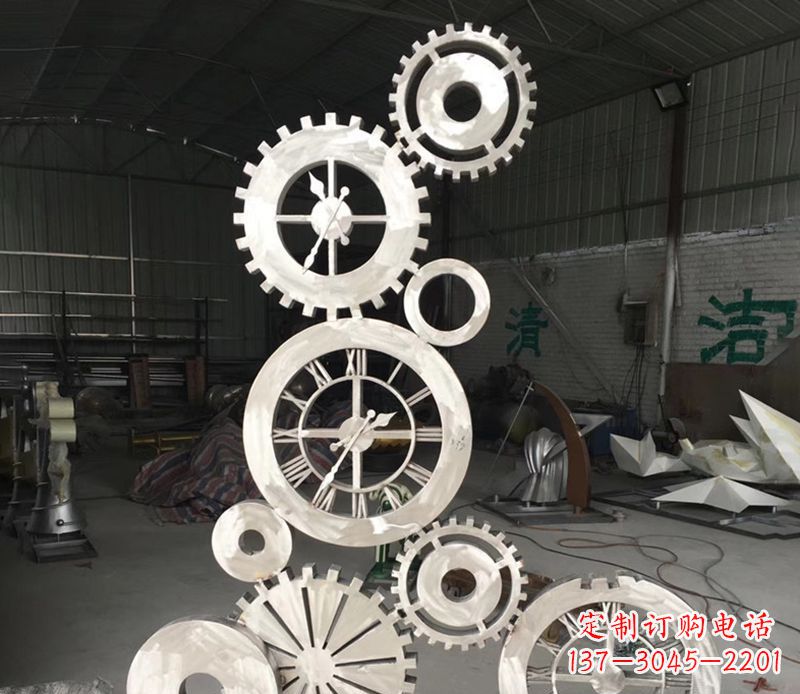 大同不锈钢齿轮雕塑