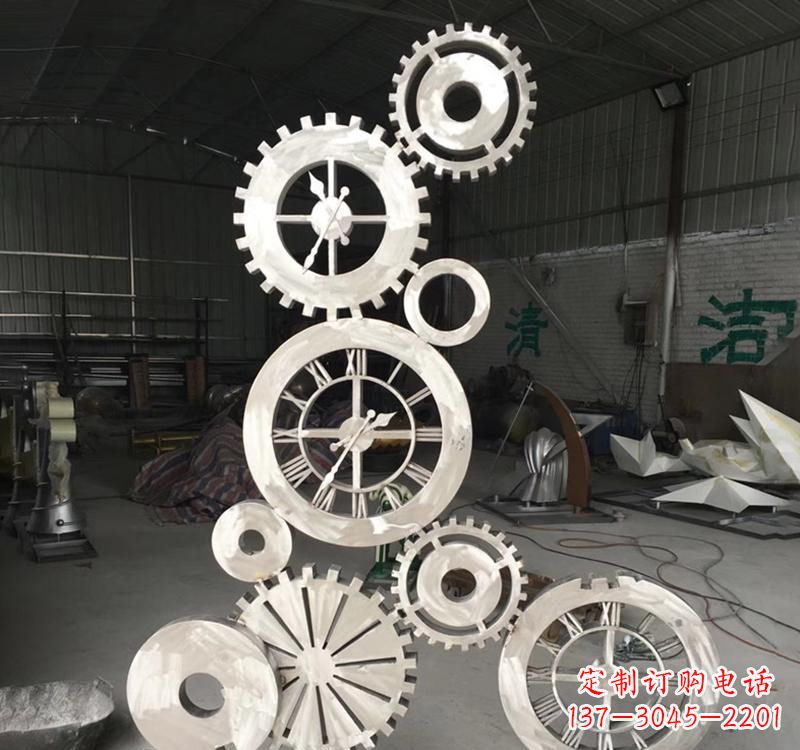 大同齿轮雕塑精致细腻的艺术品