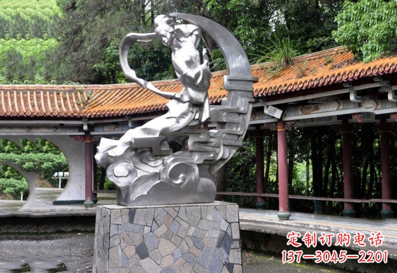 大同不锈钢抽象嫦娥奔月雕塑